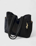 Liorane | Luxurious Ribbed Tote Bag with Cord Detail