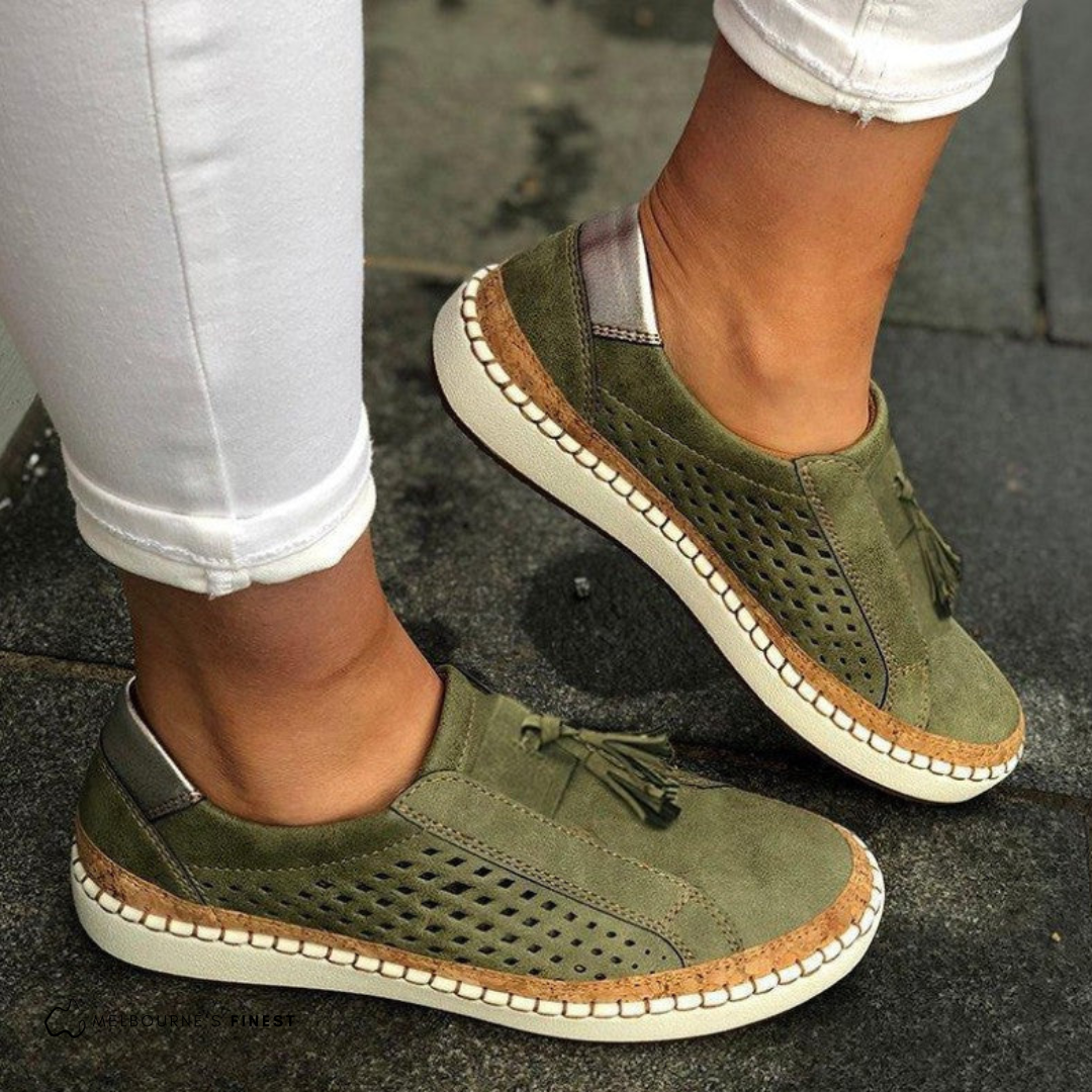 Julia - Trendy Mesh Platform Orthopedic Slip-Ons