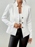 Opal - Stylish Crew Collar Long Sleeve Blazer