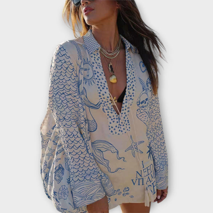 Siandra - Vestido Relajado de Playa