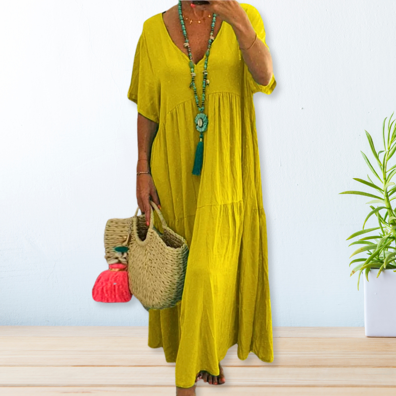 Maelis | Vestido de Algodón Lino