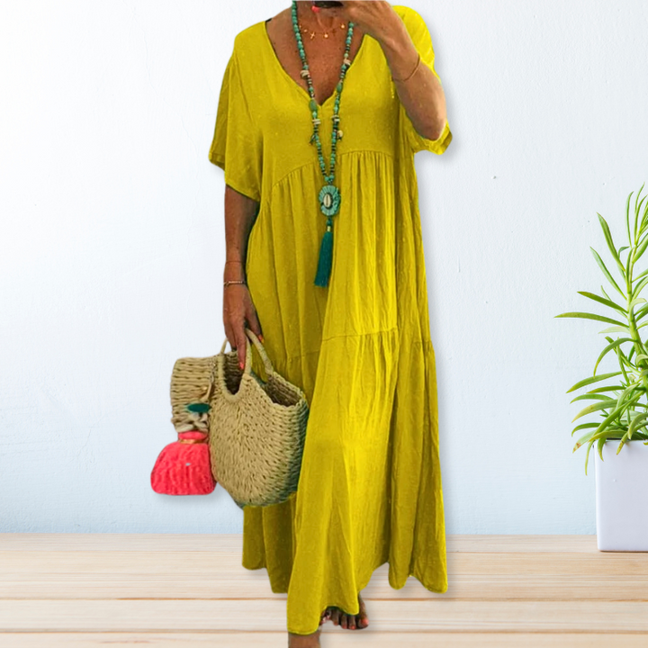 Maelis | Vestido de Algodón Lino