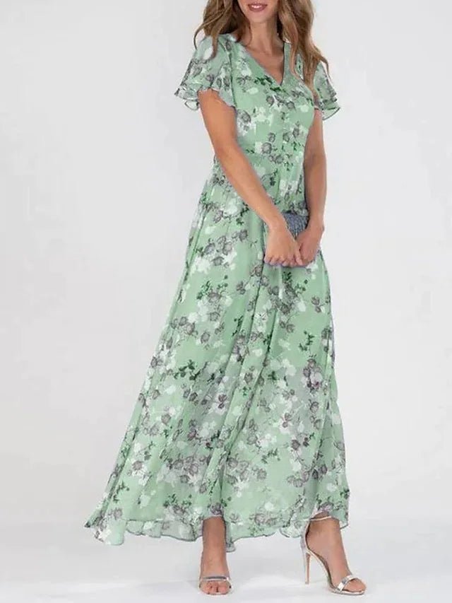 ZURI | VESTIDO ELEGANTE Y FLUIDO CON EFECTO AFLATANTE