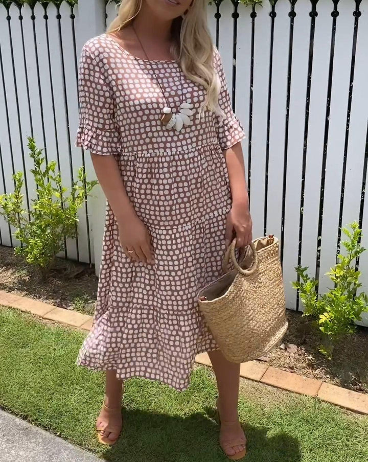 Nicola - Vestido midi de manga corta