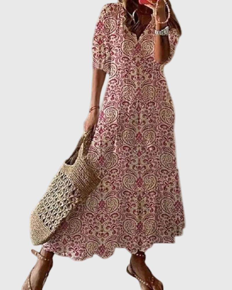 Amalia | Vestido Maxi de Verano Vintage Boho