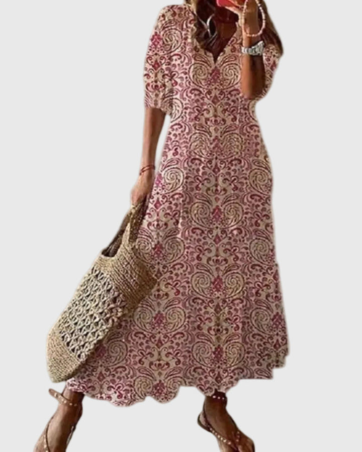 Amalia | Vestido Maxi de Verano Vintage Boho