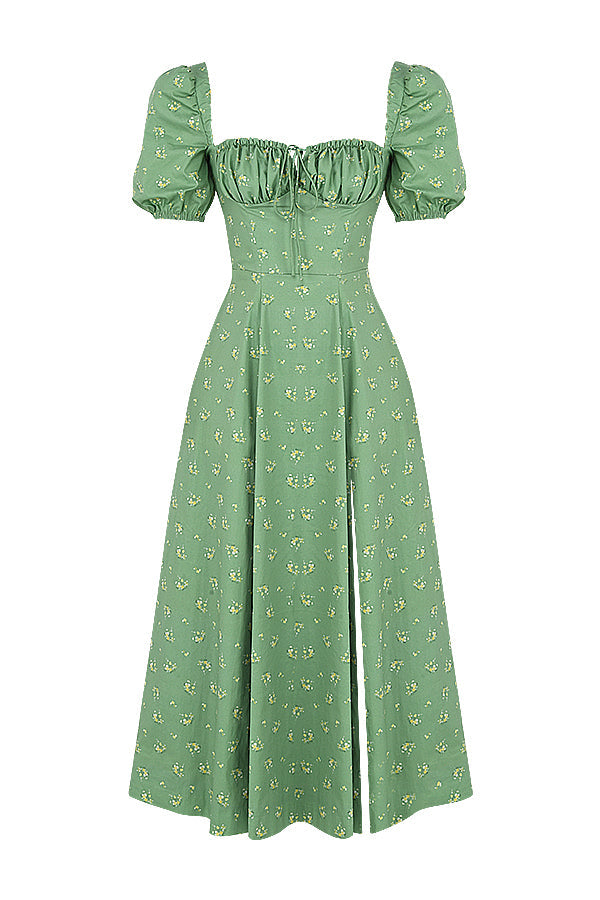 Aviana - Vestido de Mangas Abullonadas Bloom