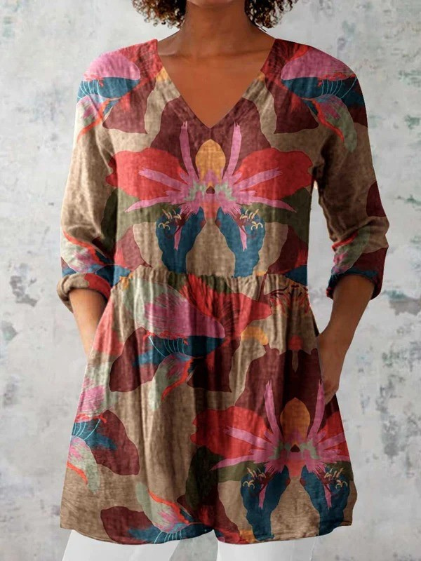 Harmony | Camisa Larga de Cuello en V