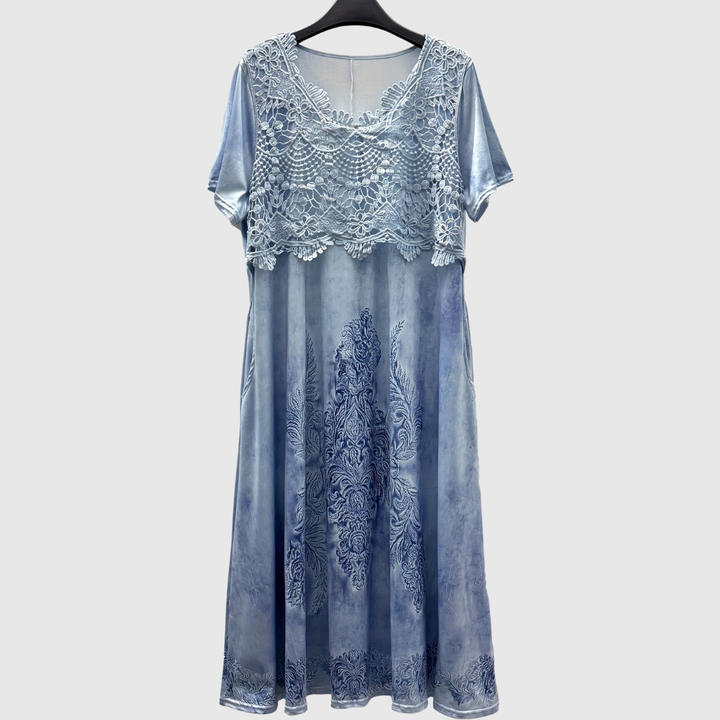 INDIGO | VESTIDO MIDI FLORAL ELEGANTE