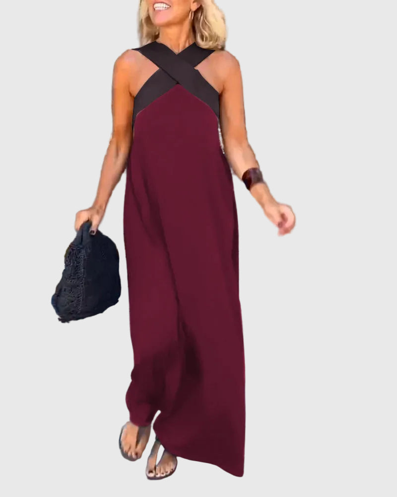Elena | Vestido Maxi Fluido Elegante