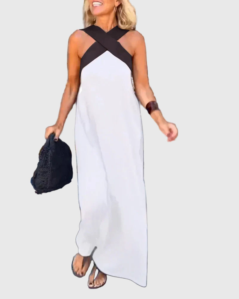 Elena | Vestido Maxi Fluido Elegante