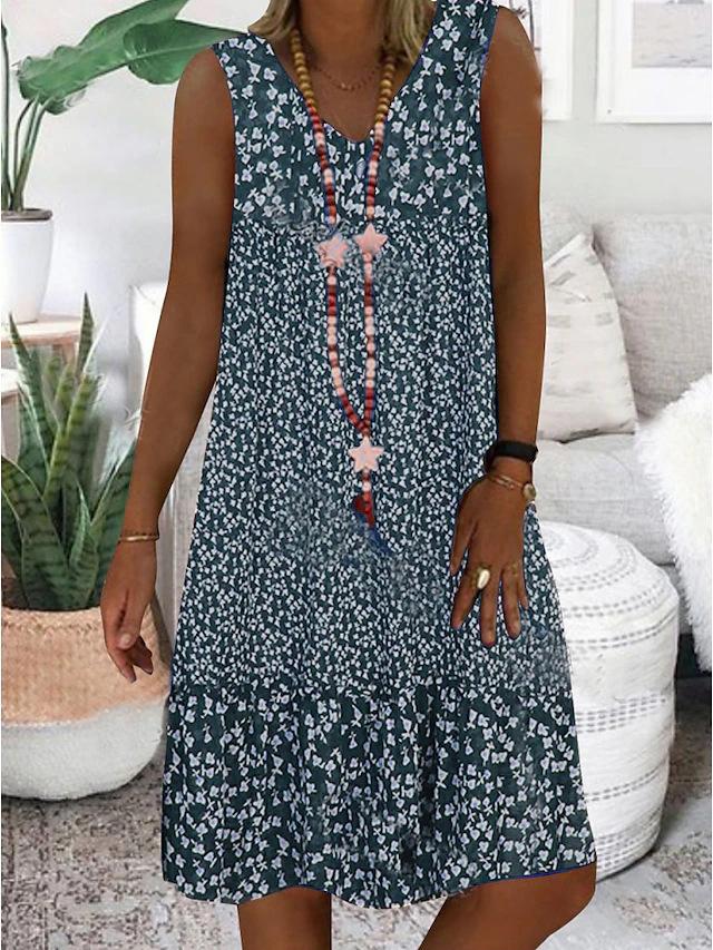 AYLA | VESTIDO SIN MANGAS CON ESCOTE EN V