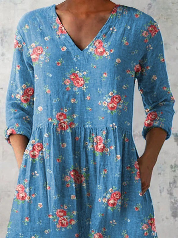 Mabel | Camisa Larga con Escote en V