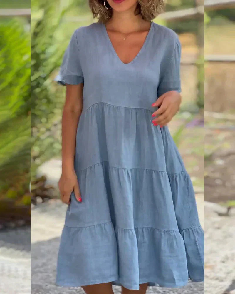 Bexley - Vestido de verano casual con escote en V