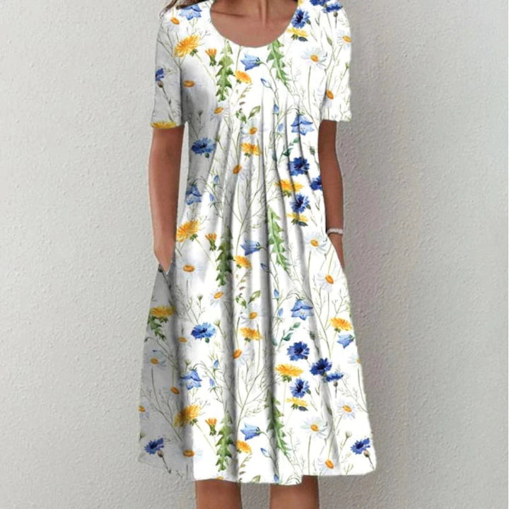 Hailey | Vestido floral elegante y casual con bolsillos