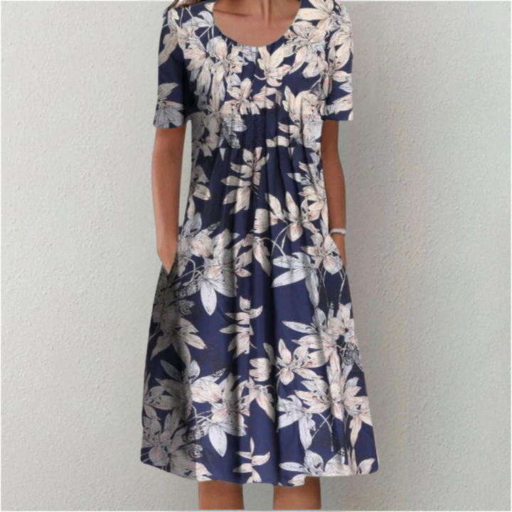 Hailey | Vestido floral elegante y casual con bolsillos