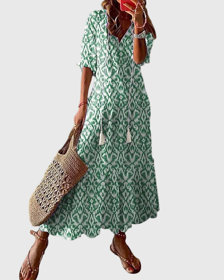 Amalia | Vestido Maxi de Verano Vintage Boho