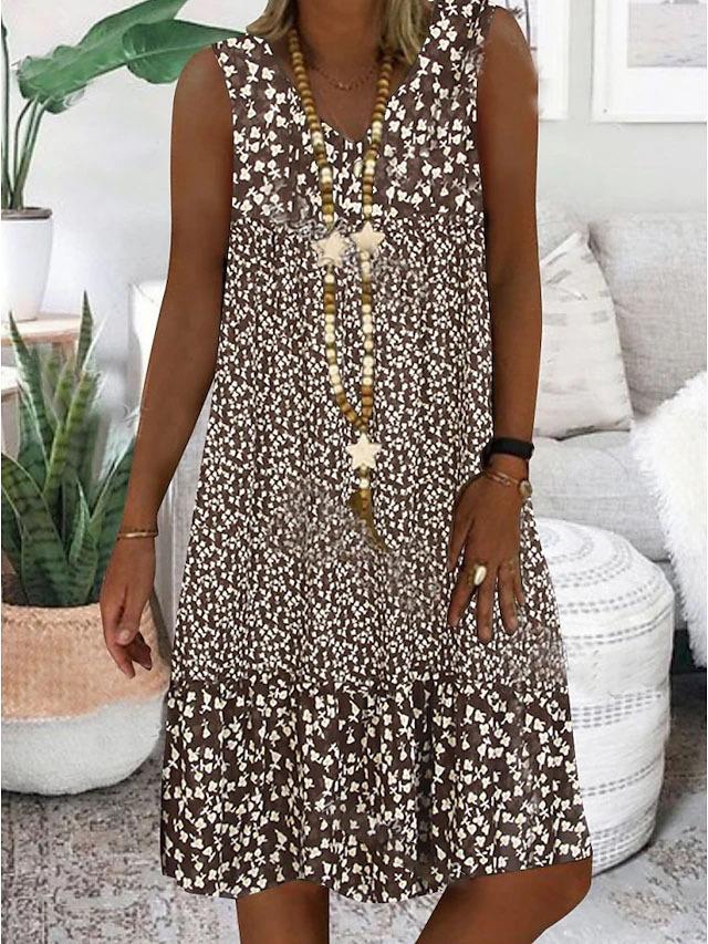 AYLA | VESTIDO SIN MANGAS CON ESCOTE EN V