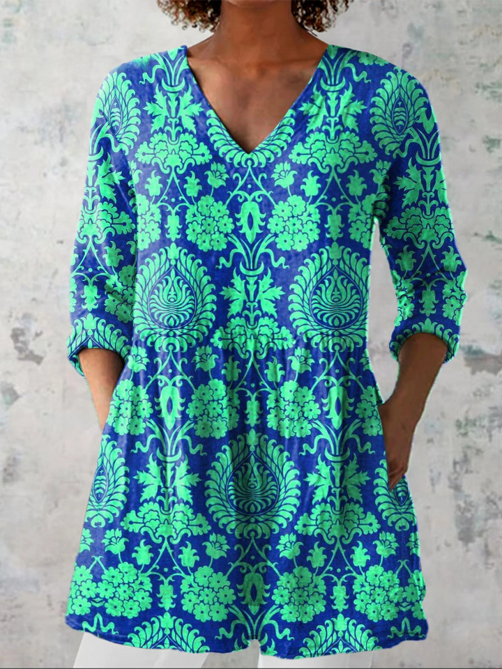 Beatrix | Camisa Larga con Escote en V