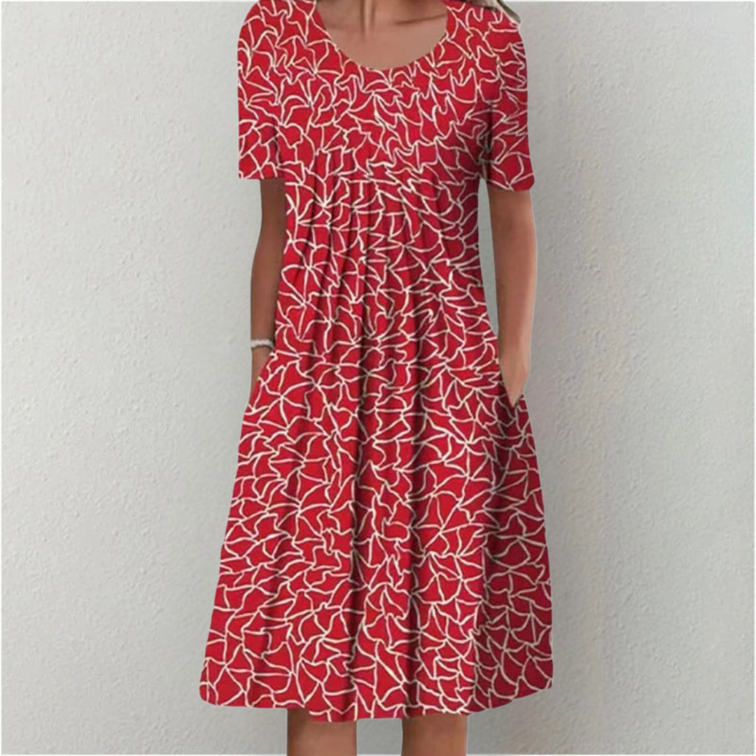 Hailey | Vestido floral elegante y casual con bolsillos