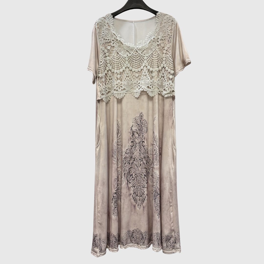 INDIGO | VESTIDO MIDI FLORAL ELEGANTE