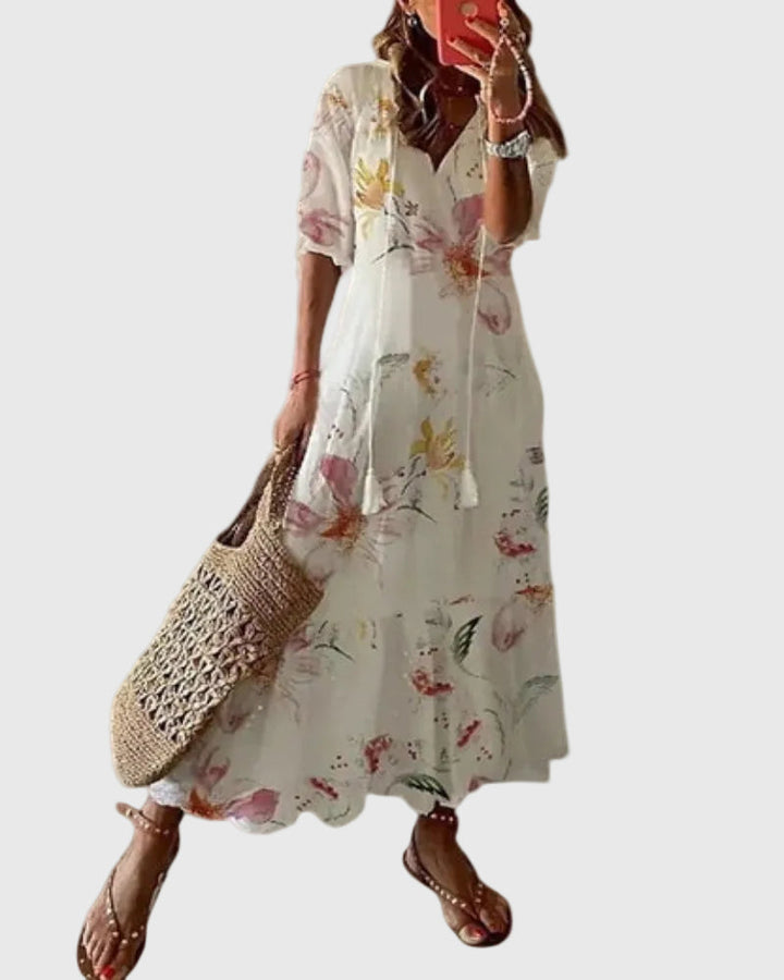 Amalia | Vestido Maxi de Verano Vintage Boho
