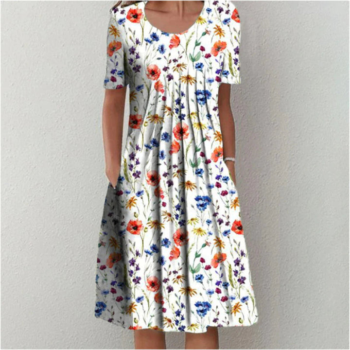 Hailey | Vestido floral elegante y casual con bolsillos
