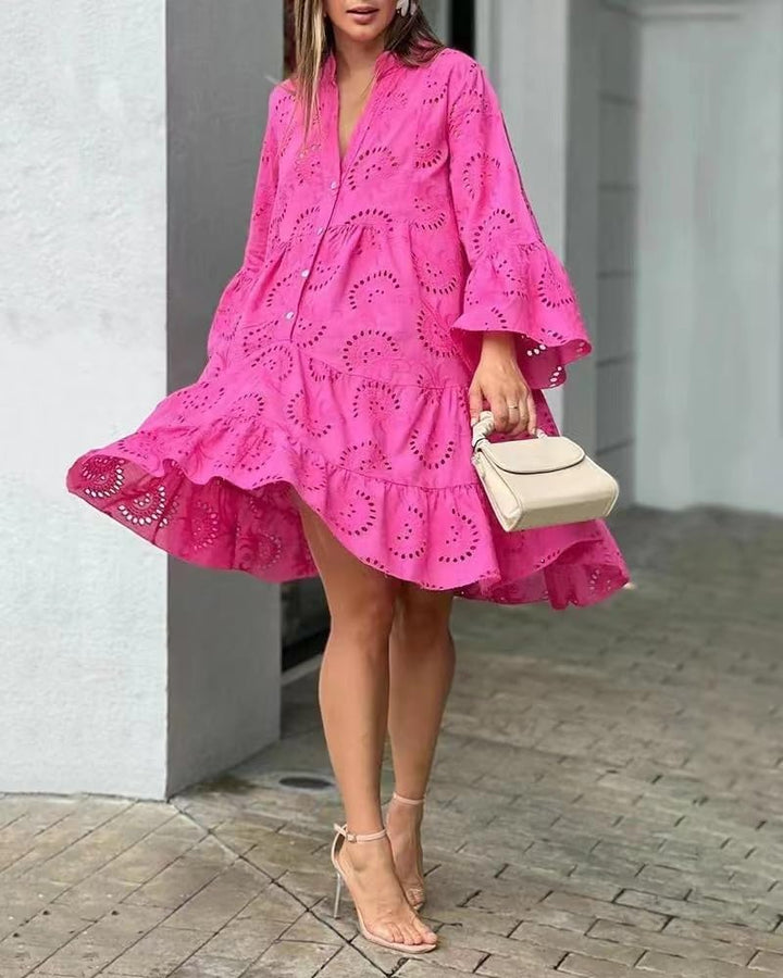 Lydia - Vestido con Ojetes