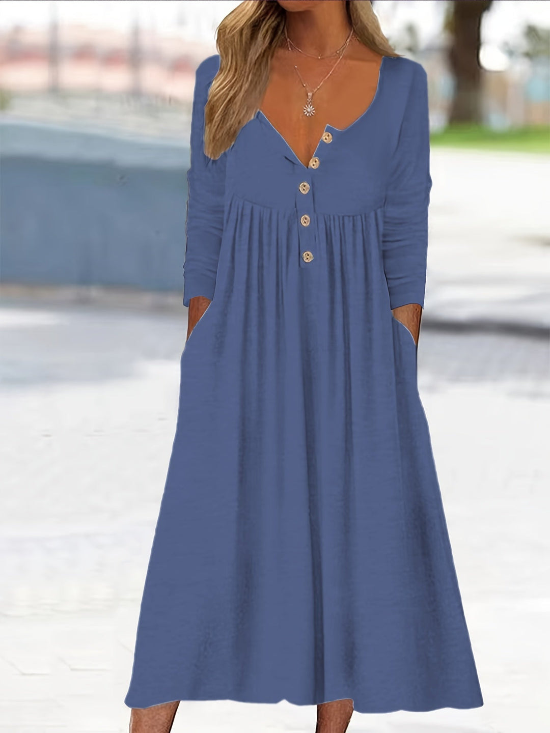 ZARA | VESTIDO MIDI CON BOTONES EN EL FRENTE