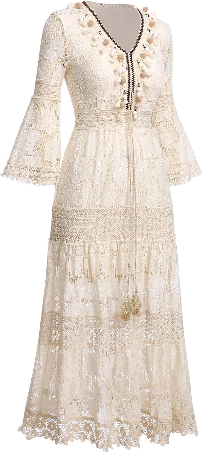 Amary - Vestido de Encaje Boho