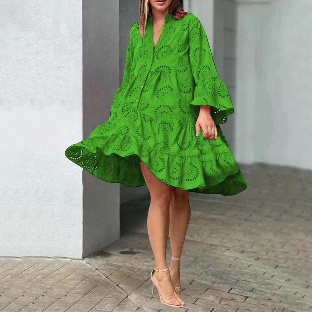 Lydia - Vestido con Ojetes
