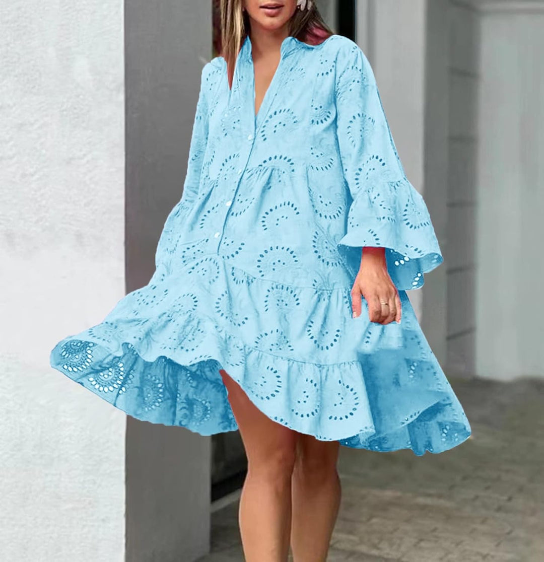 Lydia - Vestido con Ojetes