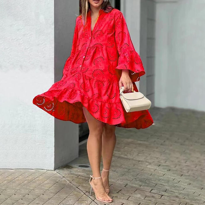 Lydia - Vestido con Ojetes