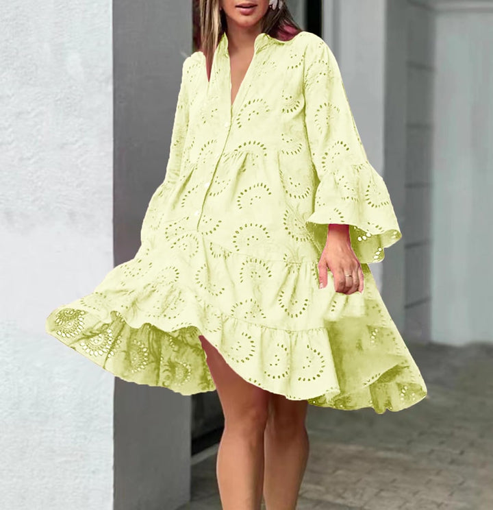 Lydia - Vestido con Ojetes
