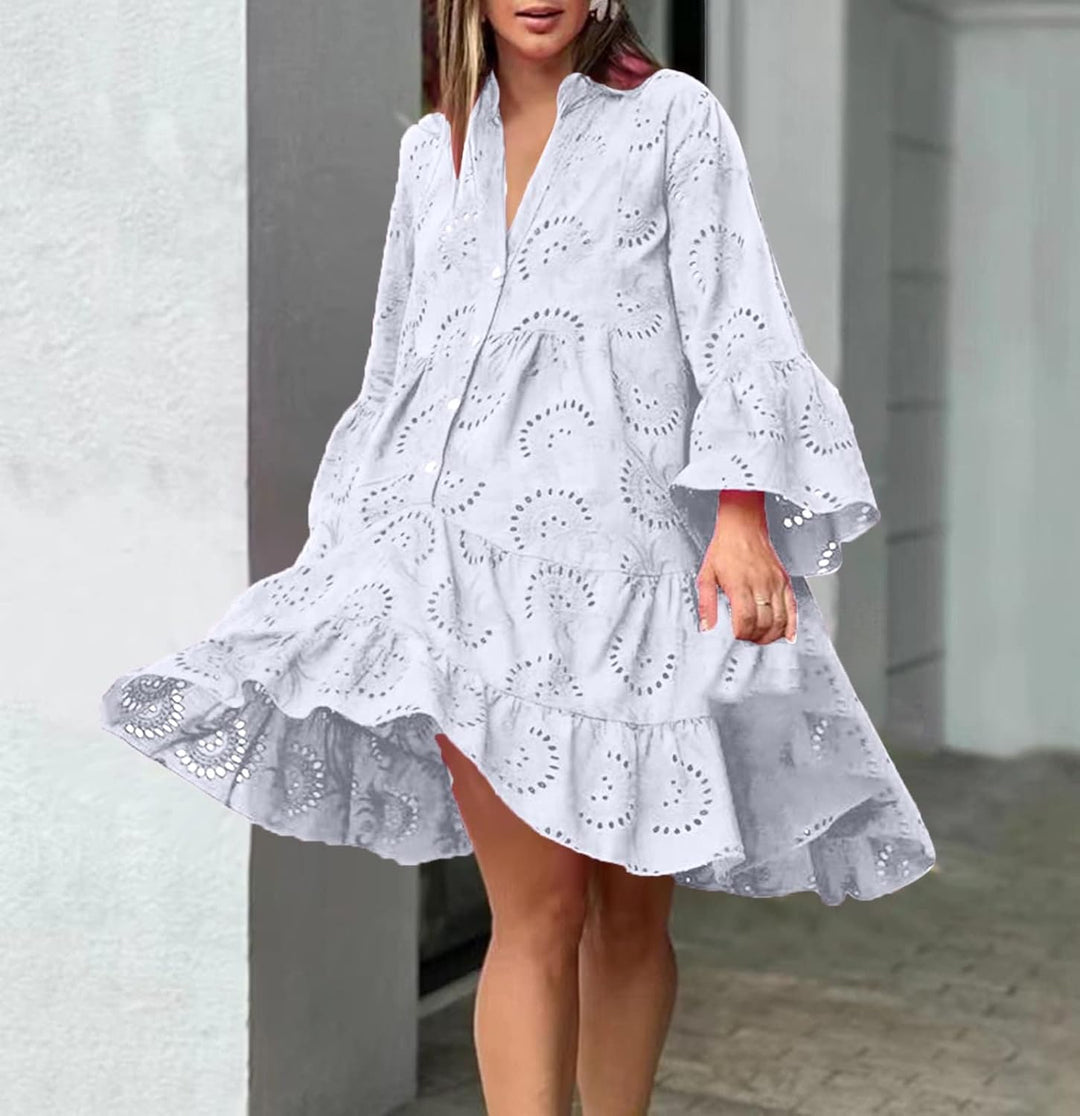 Lydia - Vestido con Ojetes
