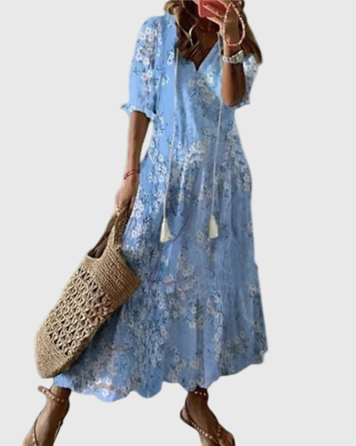 Amalia | Vestido Maxi de Verano Vintage Boho