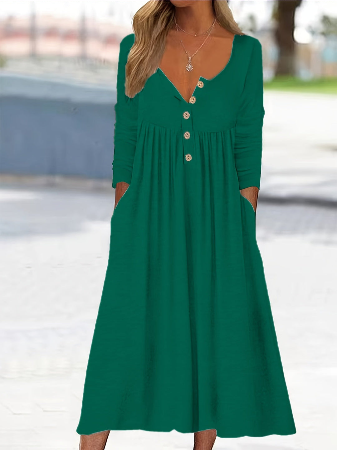ZARA | VESTIDO MIDI CON BOTONES EN EL FRENTE