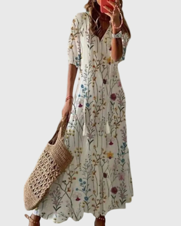 Amalia | Vestido Maxi de Verano Vintage Boho
