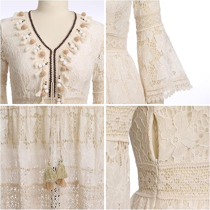 Amary - Vestido de Encaje Boho