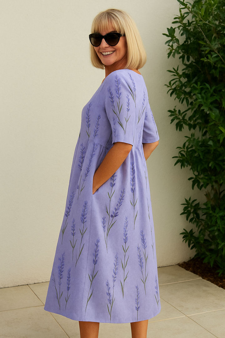VESTIDO MIDI RELAJANTE LUNA