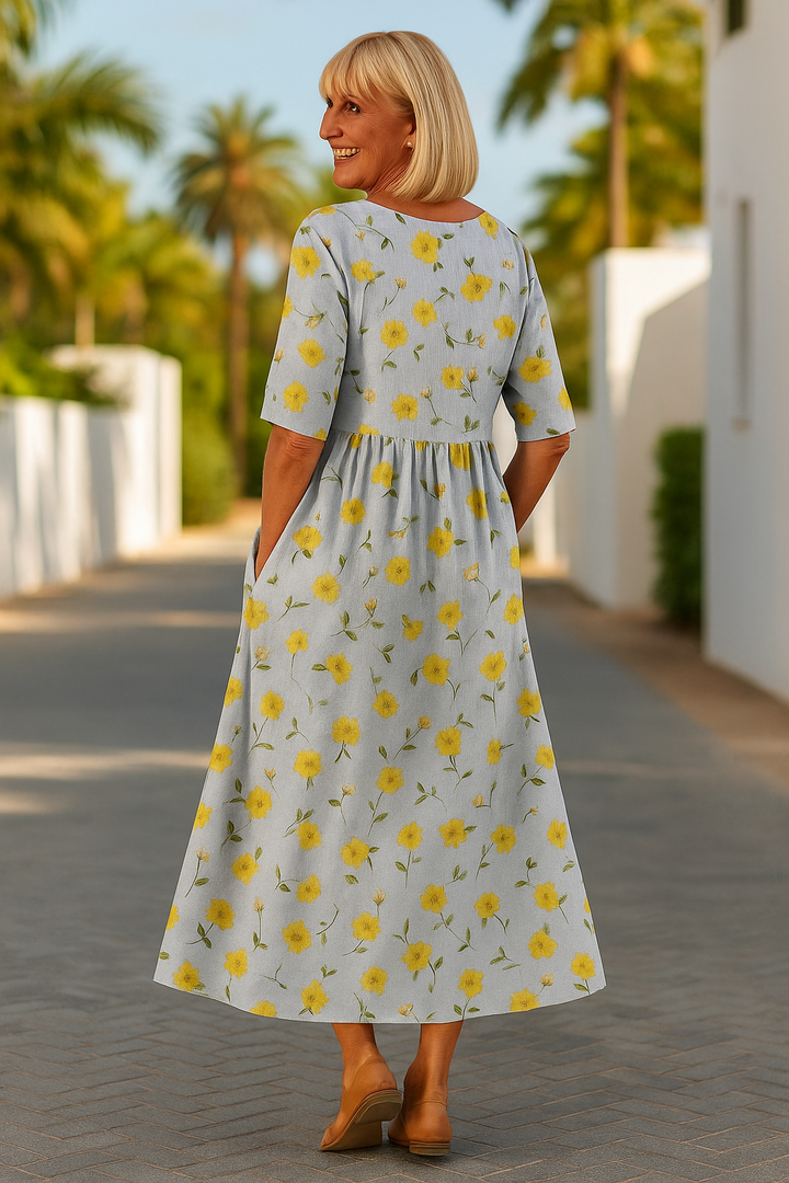 VESTIDO MIDI RELAJANTE LUNA