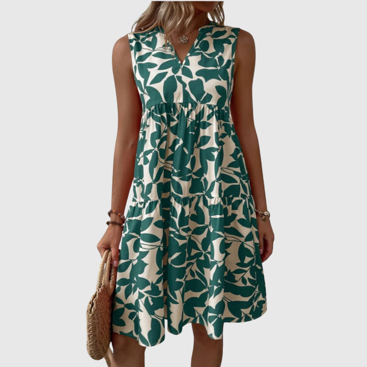 TASHA | VESTIDO MIDI FLUIDO Y DESPLIEGUE