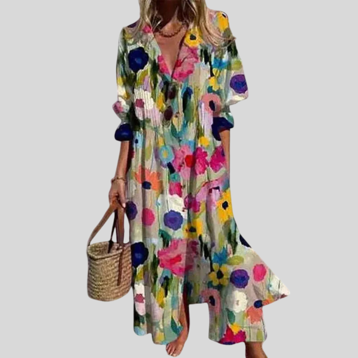 Zariah | Vestido Maxi Bohemio Elegante
