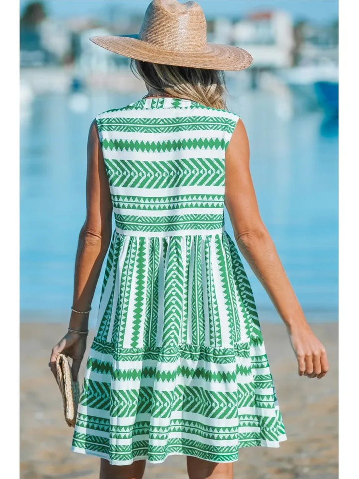 Katrina - Vestido de Verano Geométrico
