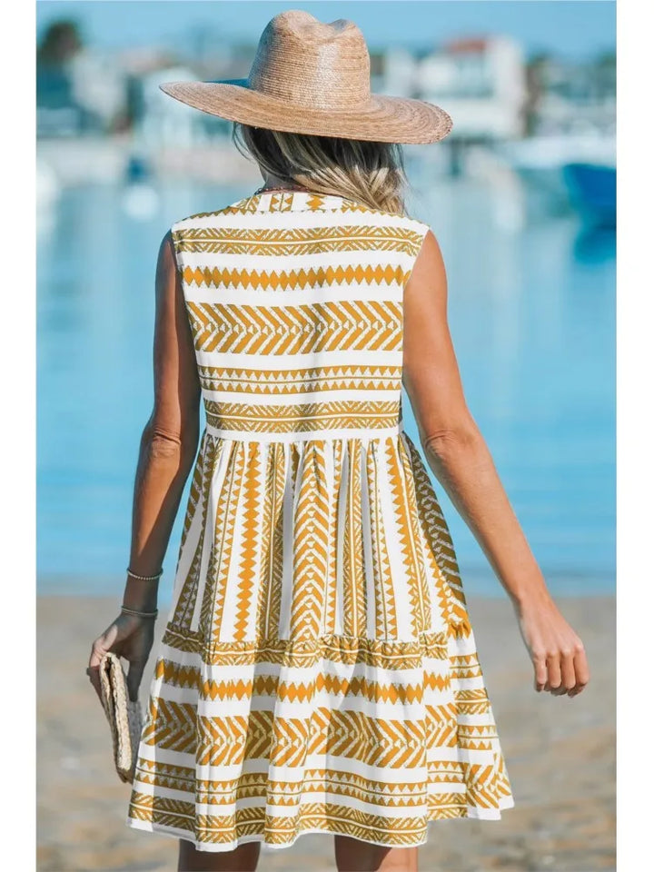 Katrina - Vestido de Verano Geométrico