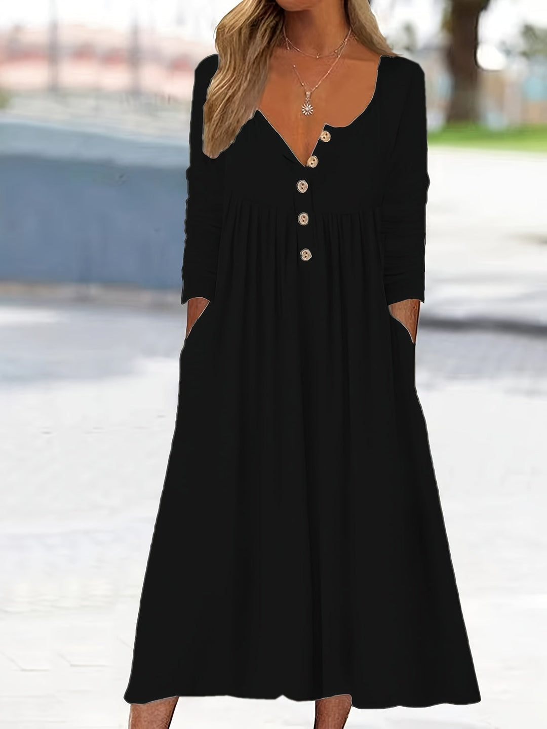 ZARA | VESTIDO MIDI CON BOTONES EN EL FRENTE