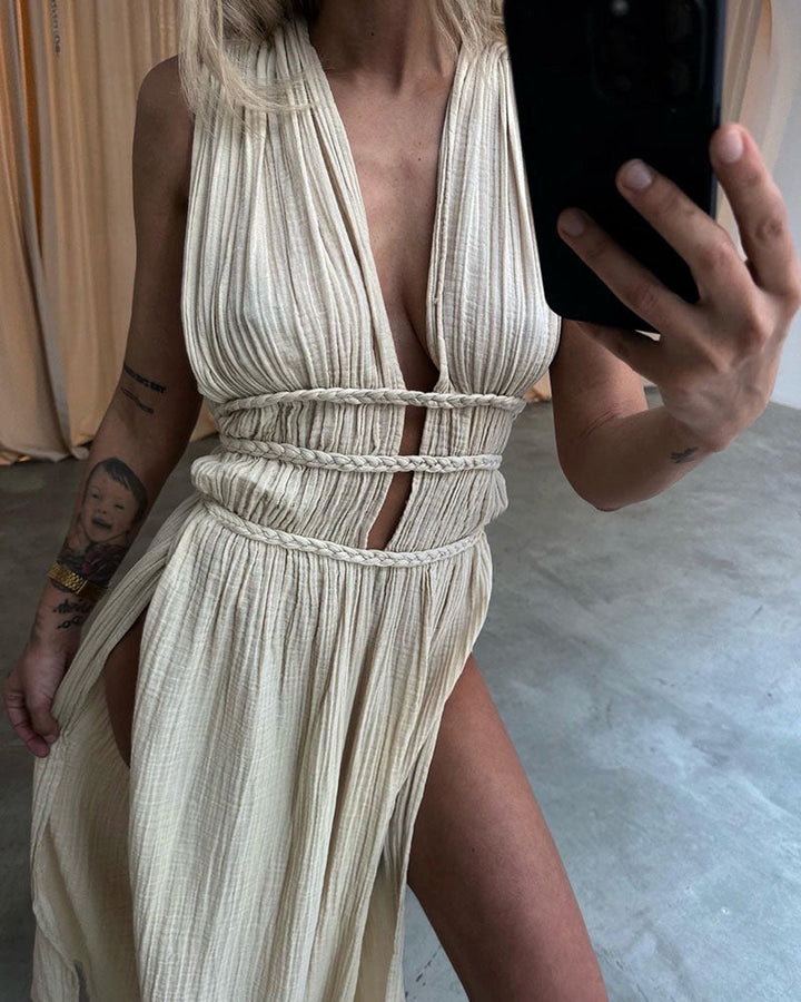 Zolla - Vestido Texturizado con Abertura