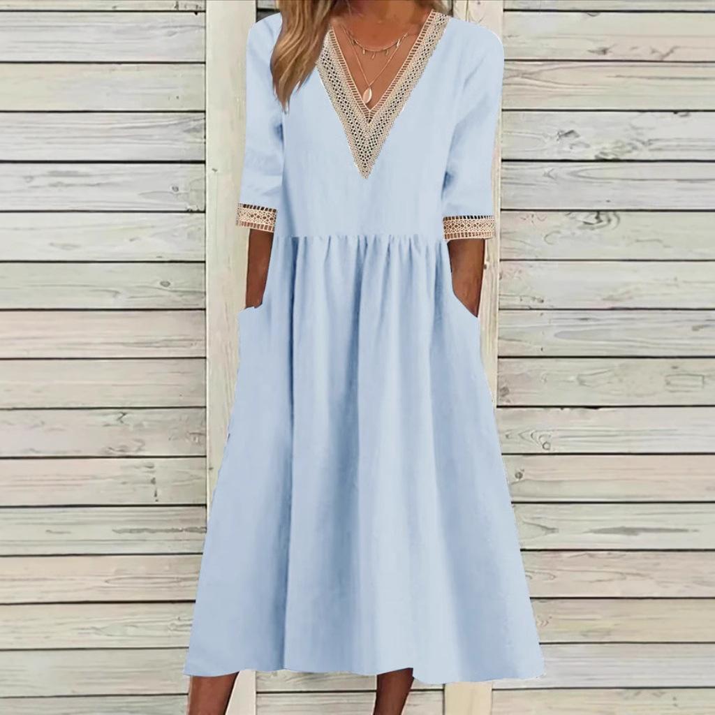 LIVIA | VESTIDO MIDI DE ENCAGE