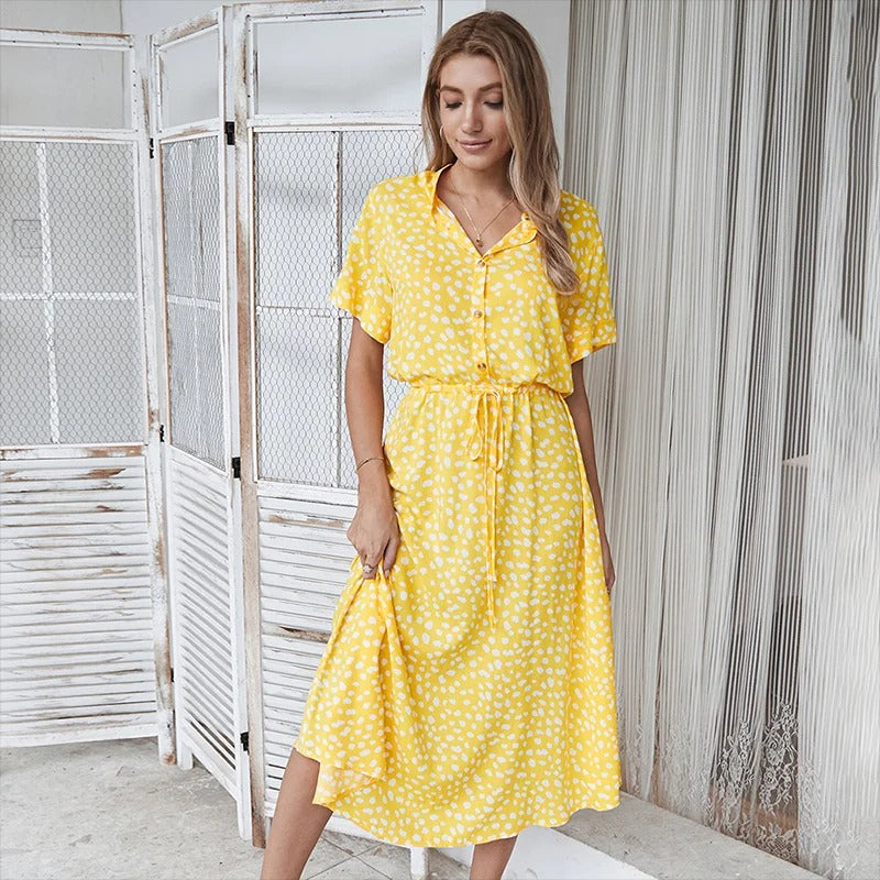 Faelina - Vestido de verano estampado