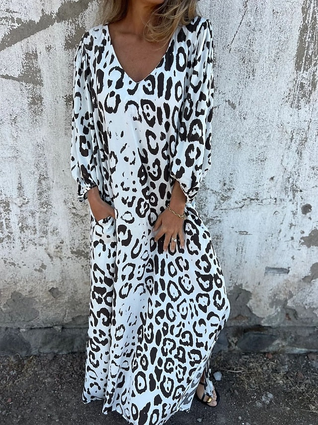Jessa - Vestido Maxi Leopardo
